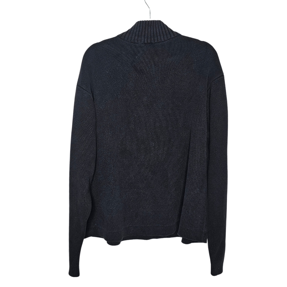 Men's Long-sleeved Pullover Heavyweight Knit Sweater, Black, XL, Old Navy - Picture 2 of 12